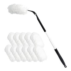 3M 一體式長柄除塵器手柄 + 補充裝 12 件套, 白色, 1組