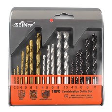 SEiNTF 鐵工混凝土木工 3種組, 收納盒+鑽頭 16入, 1組