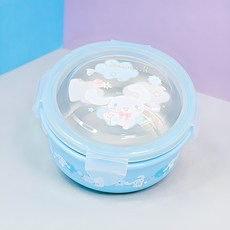 LiLFANT 兒童大耳狗密封圓形便當盒, 大耳狗, 1個