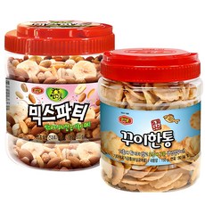 머거본 꾸이한통 어포스낵 150g + 믹스파티 믹스넛 800g 대용량 2종 세트, 950g, 1세트