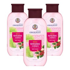 오가니스트 마카다미아 크렌베리 바디워시, 200g, 3개