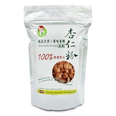 【台灣和樂】杏仁粉600g - 無糖杏仁茶、100%精選原豆研磨，沖泡烘焙皆宜, 600g, 5