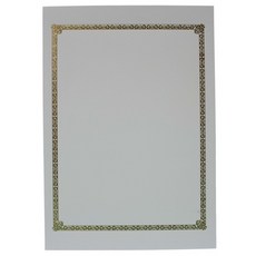 A5空白獎狀紙(熱心)一包8張入 空白聘書紙 空白感謝狀紙 空白證書紙, 一包入(8張), 米白色