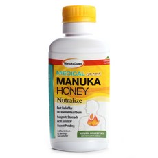 Manukaguard 舒暢保健麥蘆卡蜂蜜, Natural Ginger Peach, 210ml, 1瓶