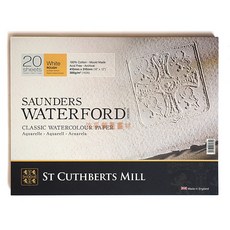 【汶采】英國山度士瓦特夫精裝水彩本(WF300) 41*31cm 專業級純棉水彩紙, 41*31-R/膠裝本