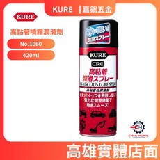 【嘉鋐五金】日本 KURE 高黏著噴霧潤滑劑 No.1060 (420ml), 詳見包裝