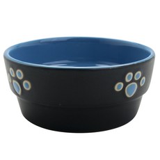 Ethical Products inc 犬用壁畫瓷器餐具 12.7 cm, 1個, 藍色