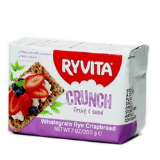 RYVITA 黑麥脆餅 水果葵花籽南瓜籽口味, 1個, 200g