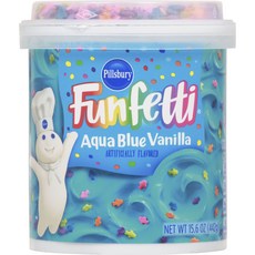 Pillsbury 奶油糖霜粒 藍色, 442g, 1罐