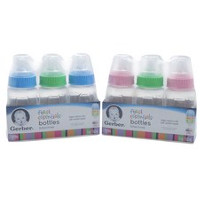 Gerber 嘉寶 First Essential Bottles矽膠奶瓶 150ml 3入, 隨機出貨, Slow階段(0個月以上)