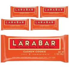 LARABAR The Original果乾堅果棒 腰果餅乾口味, 5包, 48g