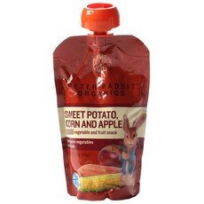 Peter Rabbit 比得兔 Organics 馬鈴薯/玉米/蘋果水果零食, 地瓜玉米蘋果口味, 1包