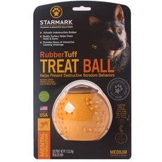 STARMARK 寵物用橡膠玩具球 M號, 1個, 橘子