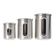 FOX RUN 咖啡儲存罐3件組, 1個, 不鏽鋼