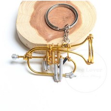 Wire Lover Art studio 鋁線樂器 富魯格號鑰匙圈 - 精緻手工音樂飾品, 詳見包裝