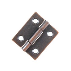 【台灣阿成五金 Mydiy】D型鉸鏈 22x26mm 紅古銅色 活頁片 台灣製 一包10個