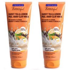 FREEMAN 去角質泥膜 甜茶檸檬, 175ml, 2個