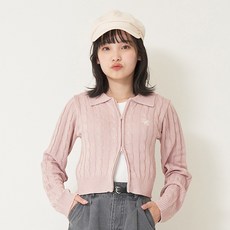 LOVETOXIC 女童款內搭背心雙拉鍊麻花針織開襟衫