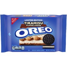 OREO 奧利奧 巧克力夾心餅乾 奶油 提拉米蘇口味, 1個, 345g