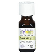 Aura Cacia 舒適純精油新鮮生薑, 1個, 15毫升