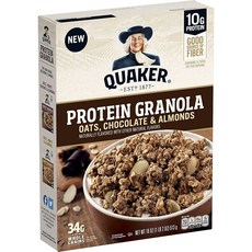 QUAKER 桂格 巧克力杏仁燕麥片, 1盒, 513g