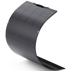 ALLPOWERS ETFE 柔性可彎曲單晶矽防水太陽能板 (MC4接口), 黑色, 1個