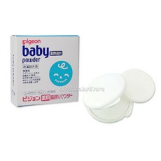 LittleBabyStore-PIGEON貝親 粉餅型爽身粉 盒裝(單入), 詳見包裝, 詳見包裝, 45g