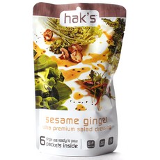 Hak's 芝麻薑味沙拉醬, 6件, 28克