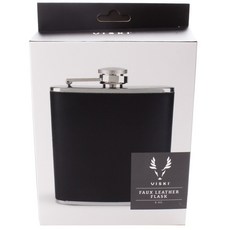 VISKI 皮革燒瓶 177ml, 1個, 黑色的