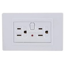 台芝 TGC117 安全插座 節能插座 附開關插座 附接地插座 附安全指示燈 埋入式開關, 1個