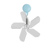 享家品 空調輔助小風扇 - 輕巧便攜 靜音節能 多角度調節, 白色