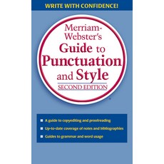 Merriam-Webster's Guide to Punctuation and Style, Merriam Webster Mass Market