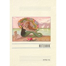 (英文圖書) Vintage Lined Notebook Greetings from Cape May Mermaid with Cherub 平裝版, Found Image Press, 英文