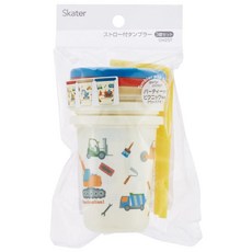 SKATER 工程車 挖土機 3入塑膠 兒童 吸管杯 (SIH2ST/230ML)日本製, 230ml