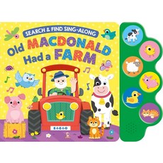(英文圖書)Search & Find: Old MacDonald (6-Button Sound Book) Board Books, Kidsbooks Publishing, 英文, 硬頁書
