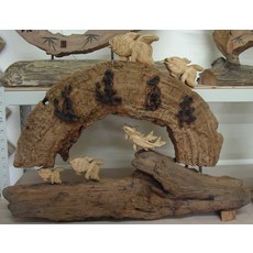 (禪智木之藝)立體字木雕 樟木 立體字 雕刻 立體雕刻藝術 工廠直營-逍遙自在, 詳見包裝