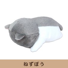 棒貓 厭世貓娃娃 S 貓咪玩具 柔軟舒適 安全無毒, 灰白