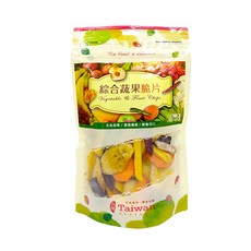 埔里鎮農會 綜合蔬果脆片 (香蕉/紫薯/南瓜/芋頭/胡蘿蔔) 健康零食 蔬果乾, 90g, 1套裝