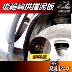 小鳥的店 RAV-4 五代 2019-24 後輪擋泥板 後輪拱 車用配件改裝, 詳見商品包裝, 1個
