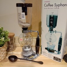 Hario 虹吸壺 Syphon Coffee 耐熱玻璃 咖啡器具 虹吸式咖啡壺, 透明, 1個