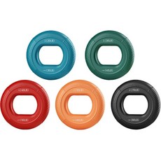 矽膠握力圈【YD0068】多種磅數選擇，手部力量訓練，輕巧便攜, 武士黑, 1個