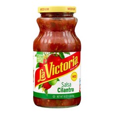 la victoria 無麩質無脂肪香菜莎莎醬 中等版, 1個, 454克