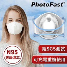 PhotoFast AM-9500 智慧行動空氣清淨機 口罩型 (內建電子空氣循環系統) N95等級濾材