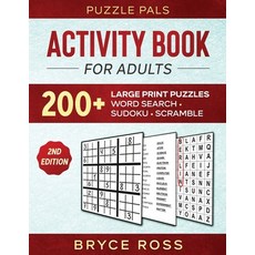 Activity Book For Adults: 200+ Large Print Puzzles 平裝版, Bryce Ross, 英文
