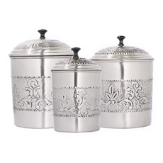 復古浮雕維多莉亞式儲物桶組 3入, 1個