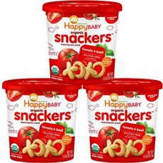 Happy Baby Snackker 兒童穀物曲奇 42.5g, 3個, 番茄+羅勒