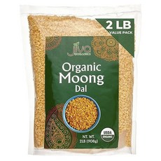 JivaOrganics Mung Dal印度綠豆仁, 908g, 1包
