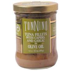 TONNINO 橄欖油大蒜刺山柑鮪魚罐頭, 1罐, 190g