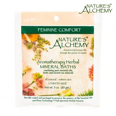 NATURE'S ALCHEMY Aromatherapy草本礦物質入浴劑 Feminine Comfort, 1個, 85克