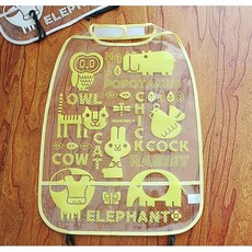 『後座防踢墊』日系防踢墊 保護防磨墊 椅背保護墊 QBABY SHOP, 詳見包裝, 詳見包裝, 黃色動物